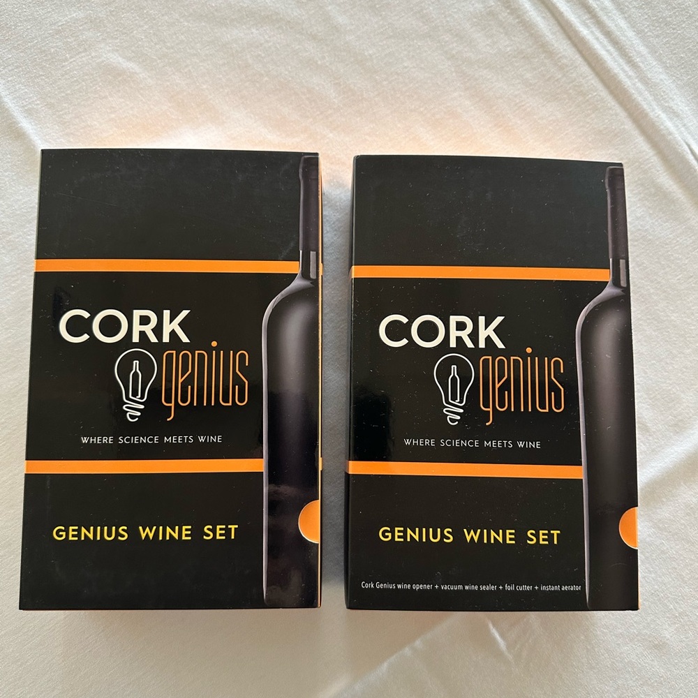 Bundle deal 2 cork genius wine sets